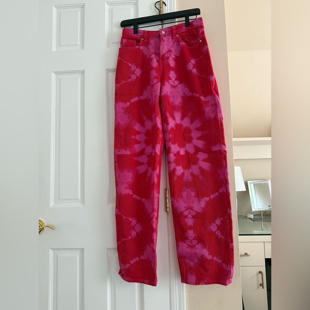 I.AM.GIA- Pink and Red Baggy Jeans